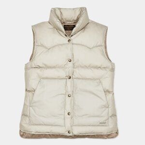 Filson Women's Waxed Down Vest - Light Tan